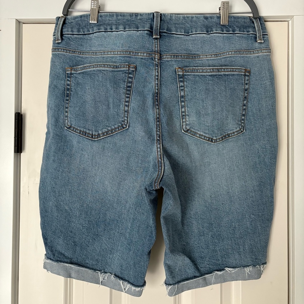 Terra & Sky Light Blue Jean Shorts - Picture 2 of 4